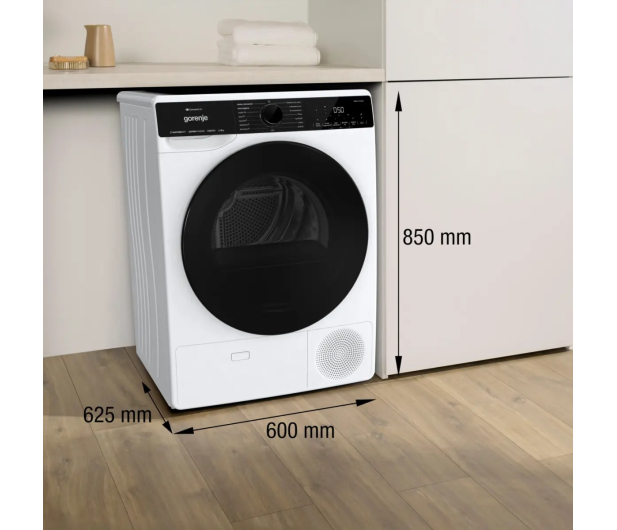 ZESTAW Gorenje Suszarka DPNA83WIFI+Pralka WPNA84A2ALWIFI+Nóżki AW012 - 1551515 - zdjęcie 8
